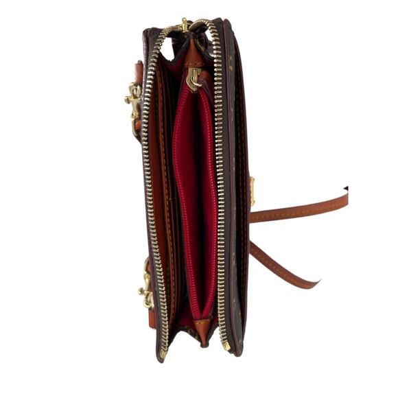 Dooney & Bourke Gretta Janine Crossbody Bag SOLD OUT Brown Coated Old Money - Picture 9 of 16